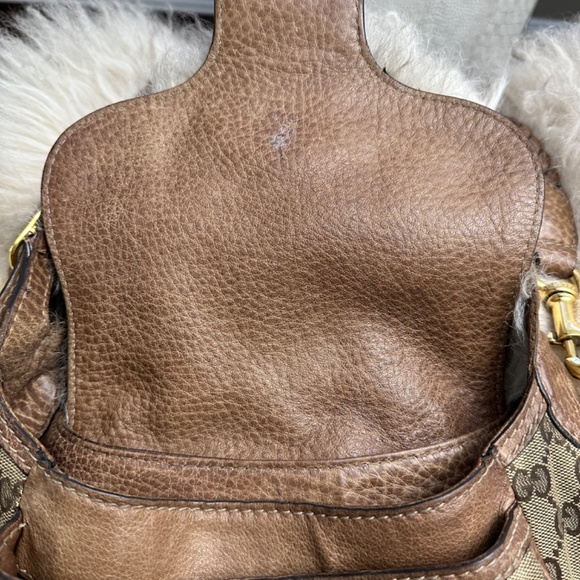 VINTAGE GG Canvas Large New Pelham Shoulder Bag - Picture 5 of 15